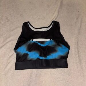 Aritzia Black and Blue Sports Bra